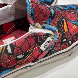 Vans Marvel Spiderman Slip On Shoes - Size Women's 10.5/Men's 9